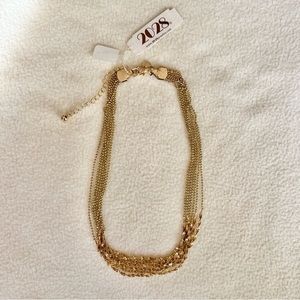 2028 Jewelry women gold tone necklace